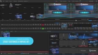 2 Minute Tutorial: How to use TriCaster augmented reality with a virtual set