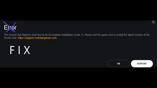 How to fix the error 1 for Rockstar Games