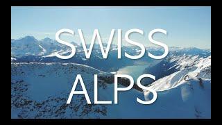 Swiss Alps Drohne Flight with Ambient Music