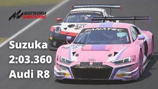 Race PB | Suzuka | 2:03.360 | Audi R8 LMS EVO GT3 | Assetto Corsa Competizione