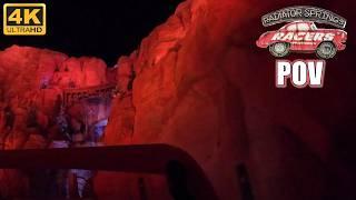 Radiator Springs Racers POV (4K 60FPS, Night), Disney California Adventure | Non-Copyright