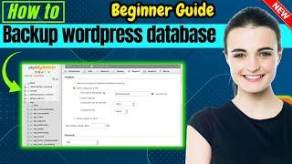 How to backup wordpress database 2024 | Full Guide