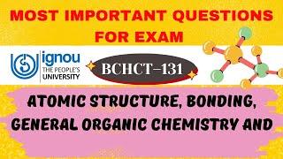 IGNOU CHEMISTRY BCHCT 131 MOST IMPORTANT QUESTION FOR EXAM  #viral #ignou #youtube #video #short