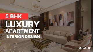 5 BHK Luxury Apartment Interior Design In Ahmedabad