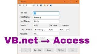 How to Connect Access Database to VB.NET - Visual Studio 2015