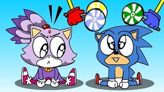 Sorry Baby SONIC! Baby BLAZE THE CAT is so Happy! Sonic The Hedgehog 2 ANIMATION | Sonic and Blaze