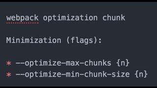 Min chunks with Webpack - ProgrammingTIL #75 Webpack Video Tutorial Screencast 0012
