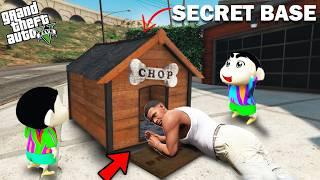 GTA 5 : Shinchan , Pinchan & Franklin Find A Secret Base Under Chop House In GTA 5