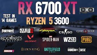 RX 6700 XT + Ryzen 5 3600 : Test in 14 Games - RX 6700XT Gaming