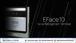 ZKTeco EFace10 Visible Light Facial Recognition | MySolutions Inc.