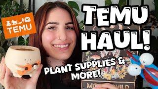 THE CUTEST TEMU HAUL!  chickens for David, mushrooms for me + ALL the plant supplies! ️