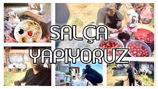 Salça Yapıyoruz / Günlük Vlog  / Salça Nasıl Yapılır ?