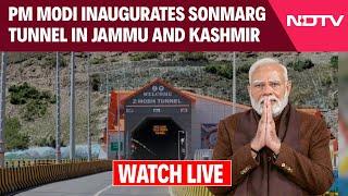 PM Modi Inaugurates Sonmarg Tunnel In Jammu And Kashmir | NDTV 24x7 Live