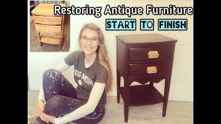 Restoring Antique Furniture - Start to Finish
