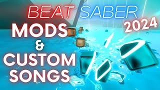 How To Get CUSTOM SONGS and MODS In Beat Saber! (24/02/2024)