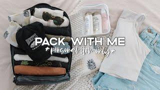 Minimalist PACK WITH ME (Personal Item Only) ️ | Travel Essentials + Packing Tips