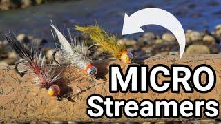 MICRO Streamer Fishing For Trout - UK River Fly Fishing