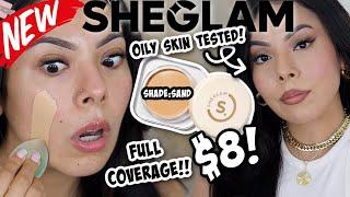 NEWSHEGLAM FULL COVERAGE FOUNDATION BALM || REVIEW & WEAR TEST ON OILY SKIN!!