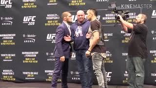 Tony Ferguson all face off wow!!! Shouting  moments
