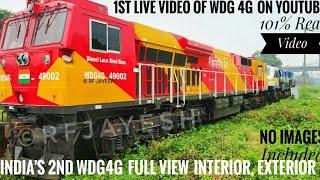 WDG-4G Inside Cab View Video|1st On YouTube|Real Close View Video Of New #49002 ROZA WDG-4G.