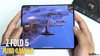 Samsung Galaxy Z Fold 5 PUBG Gaming test Update 2024 | Snapdragon 8 Gen 2, 120Hz Display