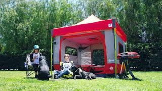 E-Z UP® Camping Cube™ tent and pop-up canopy: Set Up and Features