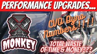 Harley performance upgrades, are they worth the money? Exhaust, cam, & a good tune CVO Dyno Numbers!