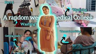 A RANDOM WEEK IN *MEDICAL COLLEGE* - history taking, general medicine ia ,laundry ,grwm 🫧️ (part-1)