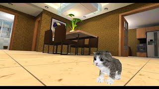 Играем в Симулятор Котенка 3д и ищем странных персонажей