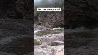 caught end of scary FLASHFLOOD on film while canyoning in HK