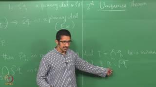 Lecture 34 - Second Uniqueness Theorem, Artinian Rings