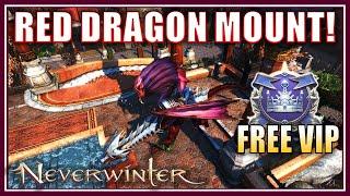 NEW UPCOMING REWARDS: Literal Red Dragon Mount, Free VIP 30 Days & Menzo Throne! - Neverwinter