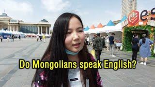 Do Mongolians speak English? - Street interview #1