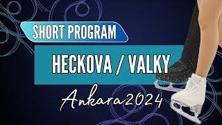 Laura HECKOVA / Alex VALKY (SVK) | Junior Pairs Short Program | Ankara 2024