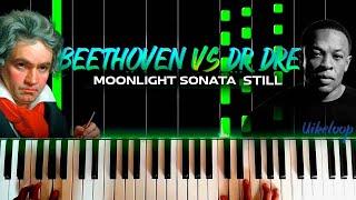 Dr DRE STILL - MOONLIGHT SONATA FREE SHEET MUSIC tutorial synthesia by uikeloop