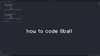  how to code an 8ball command | discord.py / python