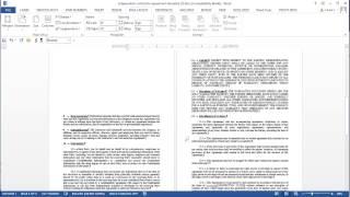MS Word - Text jumps to next page