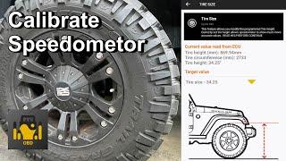 Using OBD JSCAN to Re-Calibrate Jeep Speedometer After Tire Upgrade