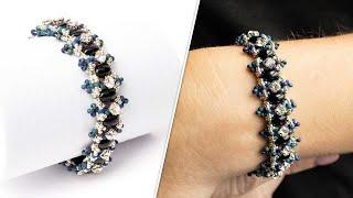 Rice Crystal Bracelet - DIY Jewelry Making Tutorial by PotomacBeads