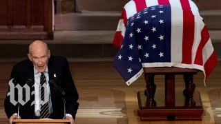 Watch Alan Simpson's full eulogy for George H. W. Bush
