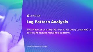 Log Pattern Analysis with Dynatrace