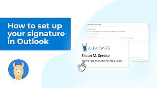 Change / setup an email signature in Microsoft Outlook