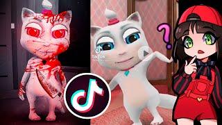 МОЯ ГОВОРЯЩАЯ КОШКА в ТИК ТОК?  Реакция на игру и TikTok вместе с Машкой