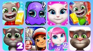 Tom Gold Run, Moy 7, My Angela, Tom Time Rush, My Tom 2, Subway Surf,  My Angela 2, Talking Tom