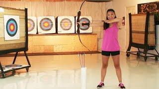 How to Shoot a Bow and Arrow -  My First Beginner Archery Lesson