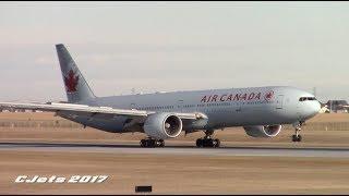 Air Canada Boeing 777-333ER (C-FIVX) Landing at Calgary Airport