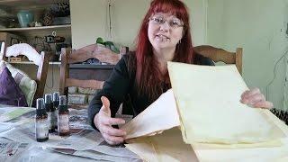 How to age and distress paper and card quickly