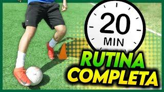  MEJORA la TÉCNICA INDIVIDUAL y RESISTENCIA ⏰ 20 MINUTOS de ENTRENAMIENTO para JUGAR FÚTBOL