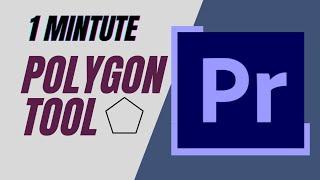 Adobe Premiere Pro CC: How to use Polygon Tool to draw shapes #premierepro #adobepremierepro #edit