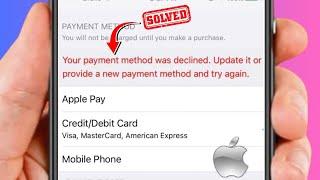 Your Payment Method Was Declined Update It or Provide A New Payment Method and Try Again / Fixed